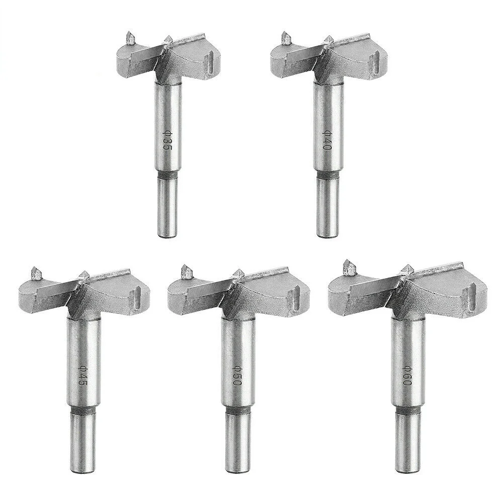 

35-60MM Carbon Steel Forstner Drill Bits Set Woodworking Self Centering Hole Opener Hole Saw Tungsten Carbide Wood Cutter Tools