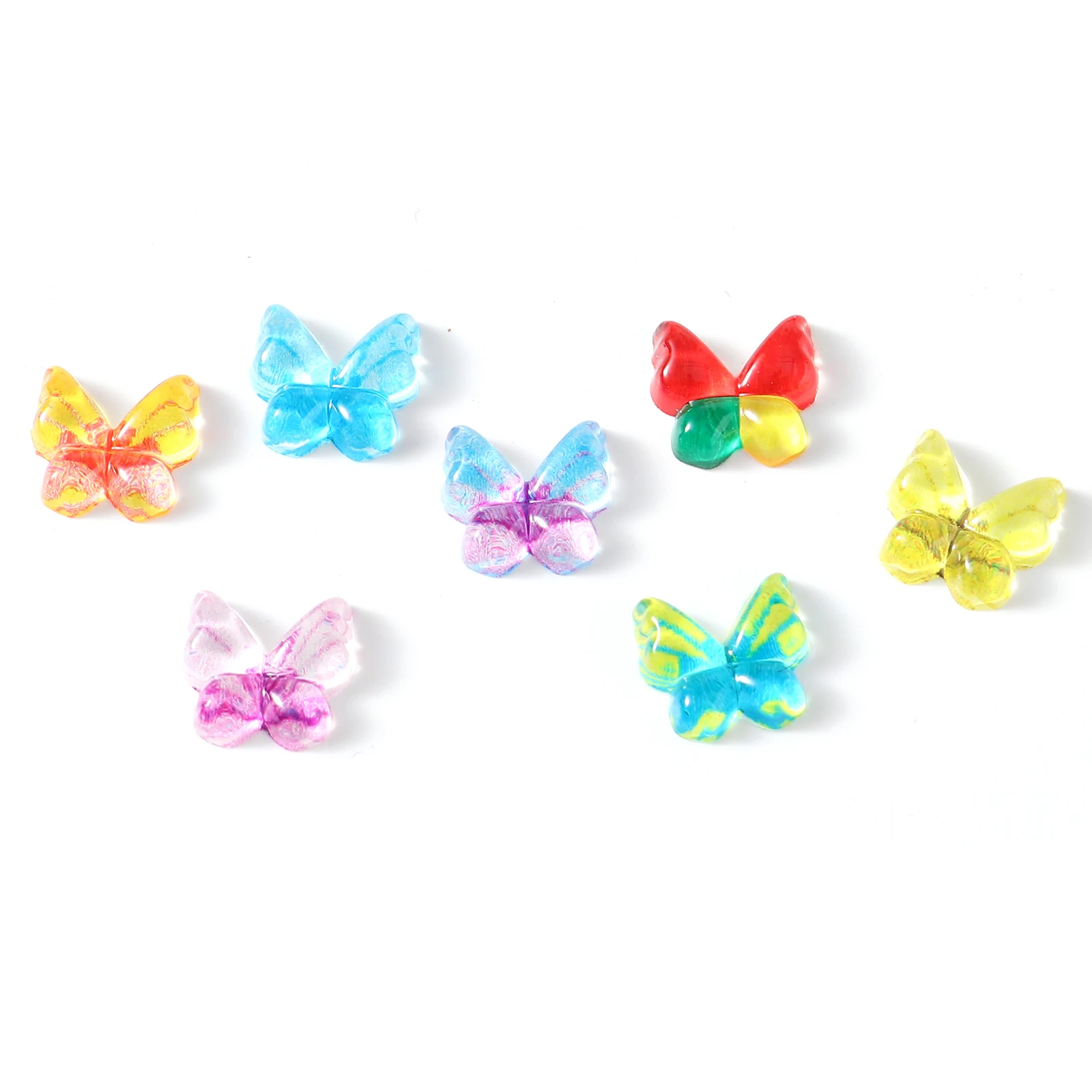 

Doreen Коробка 50 шт. Смола Кабошон насекомые украшения бабочки животные многоцветные для DIY ювелирных изделий своими руками художественное ук...