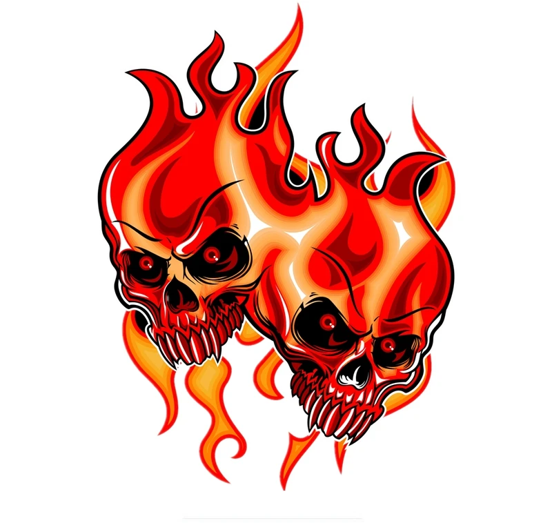 

Cartoon Skull Aces Dice Gambling Decal Pvc Motorcycle Car Decal Stickers To Diy Motorcycle Laptop Luggage