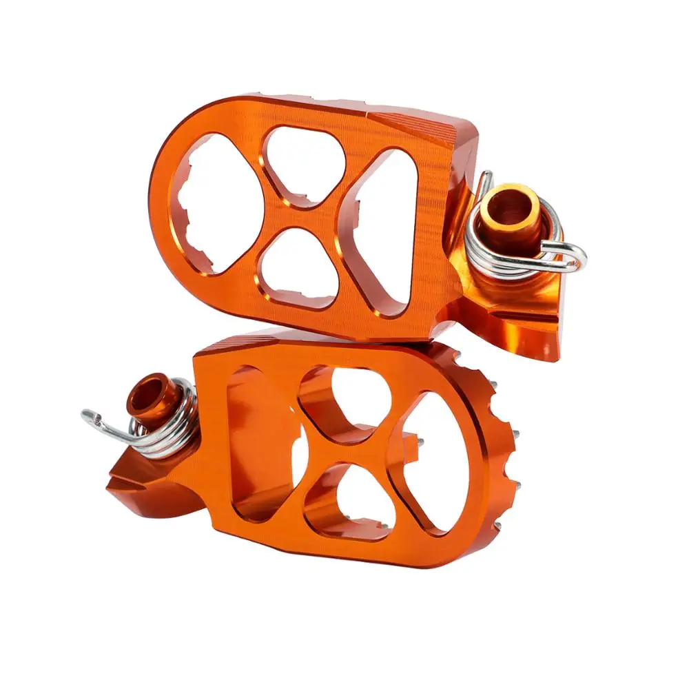 Мотоцикл подножки ЧПУ Алюминий сзади широкие педали Подставки MX для KTM 250 SX EXC 300 400