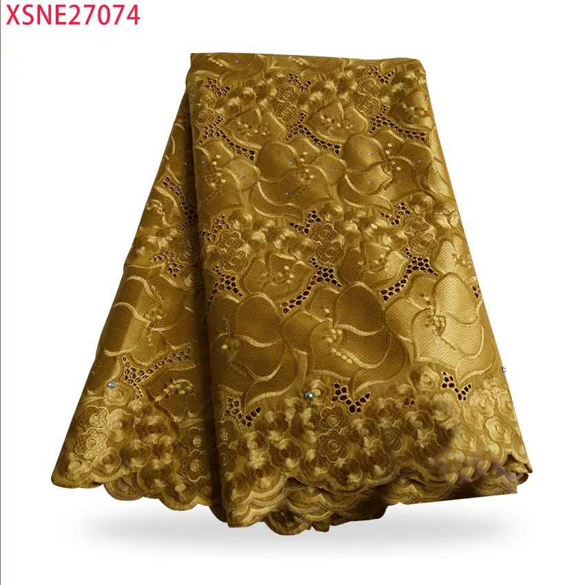 

2021 Африканский хлопок с вышивкой, Нигерия, женское платье, хлопковая ткань