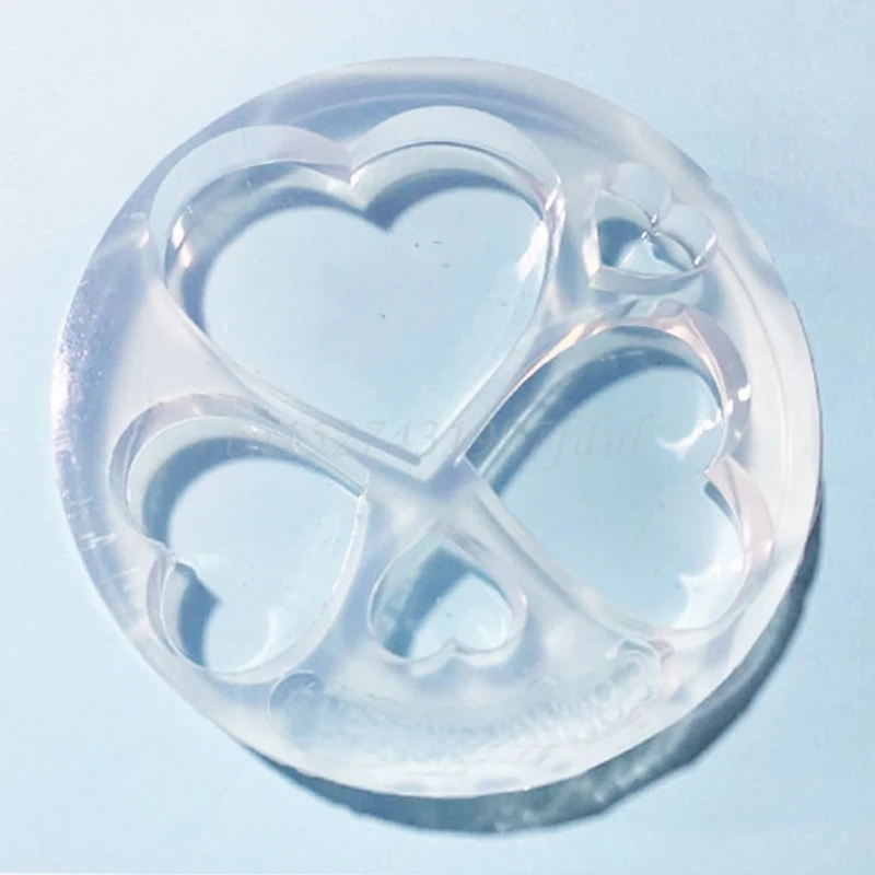 

Crystal Epoxy Resin Mold Love Heart Five-pointed Star Moon Shape Keychain Mould