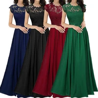 short sleeve lace long party floor evening wedding maxi dress green bridesmaids lady prom gown summer light dresses woman robe