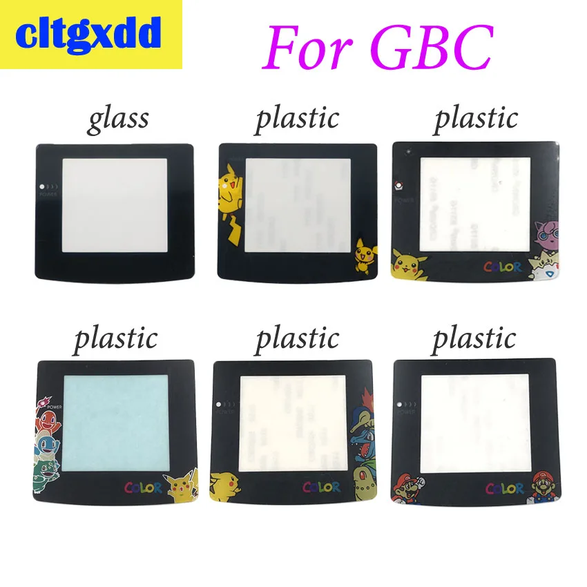 Cltgxdd 1 шт пластиковая стеклянная линза для экрана Gameboy GBC Advance color Lens Protector W/adhension |