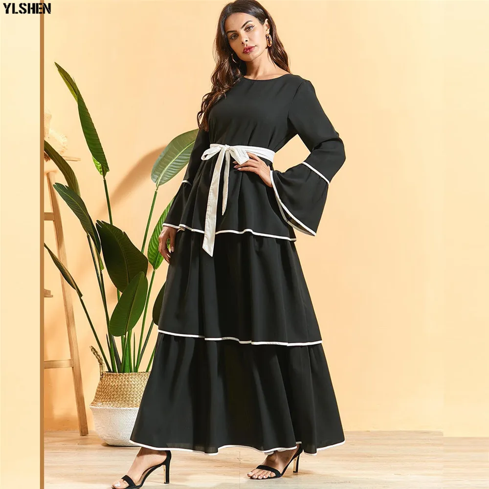 Абайя Дубай Турция мусульманское хиджаб платье кафтан Caftan Marocain мусульманская