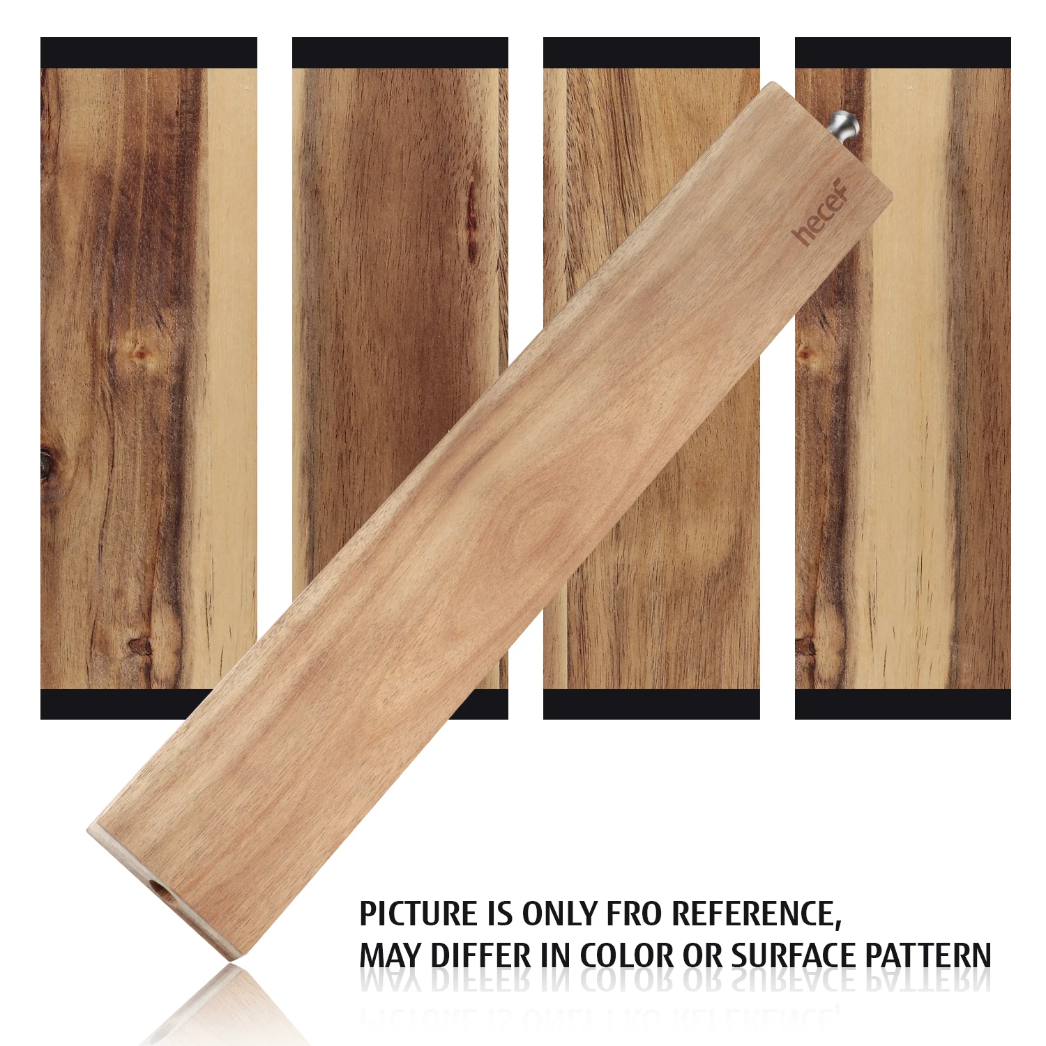 Hecef 12 дюймов Магнитный Ножи полосы акации держатель для хранения всех видов