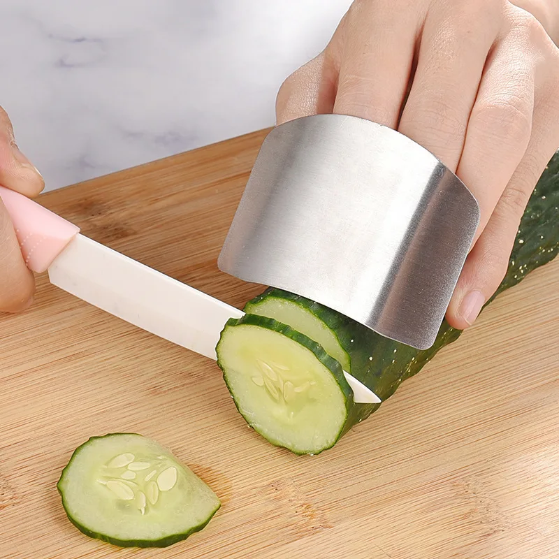 

Stainless steel finger guard finger hand cut hand protector knife cut finger protection tool kitchen cooking knife accessories