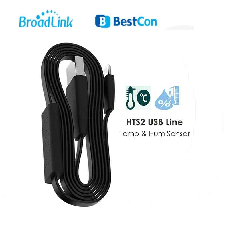 Broadlink HTS2 USB порт Tempetature датчик влажности детектор работает с RM4 Pro/RM4 Mini Smart Remote |