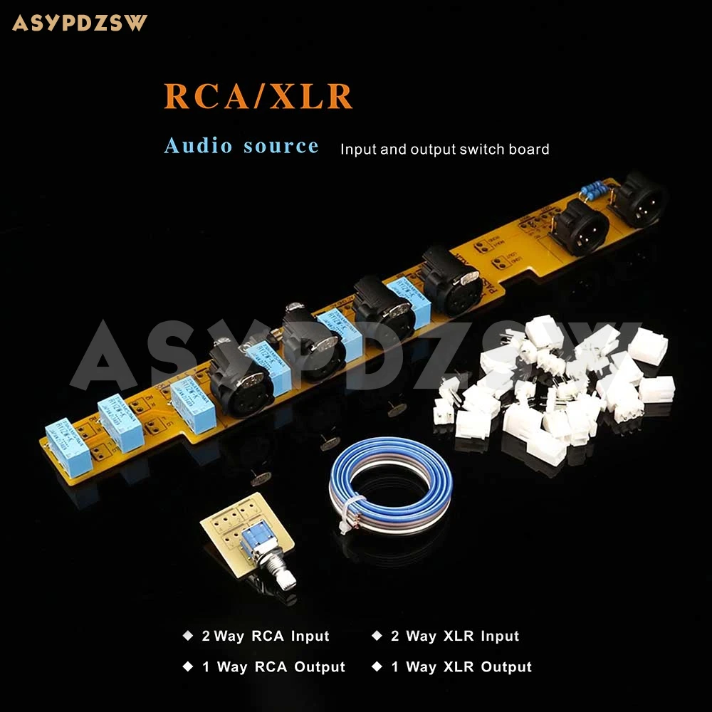 Плата переключателя аудиоисточника PASS 1 7 RCA/XLR плата ввода и вывода 2-ходовая вход +