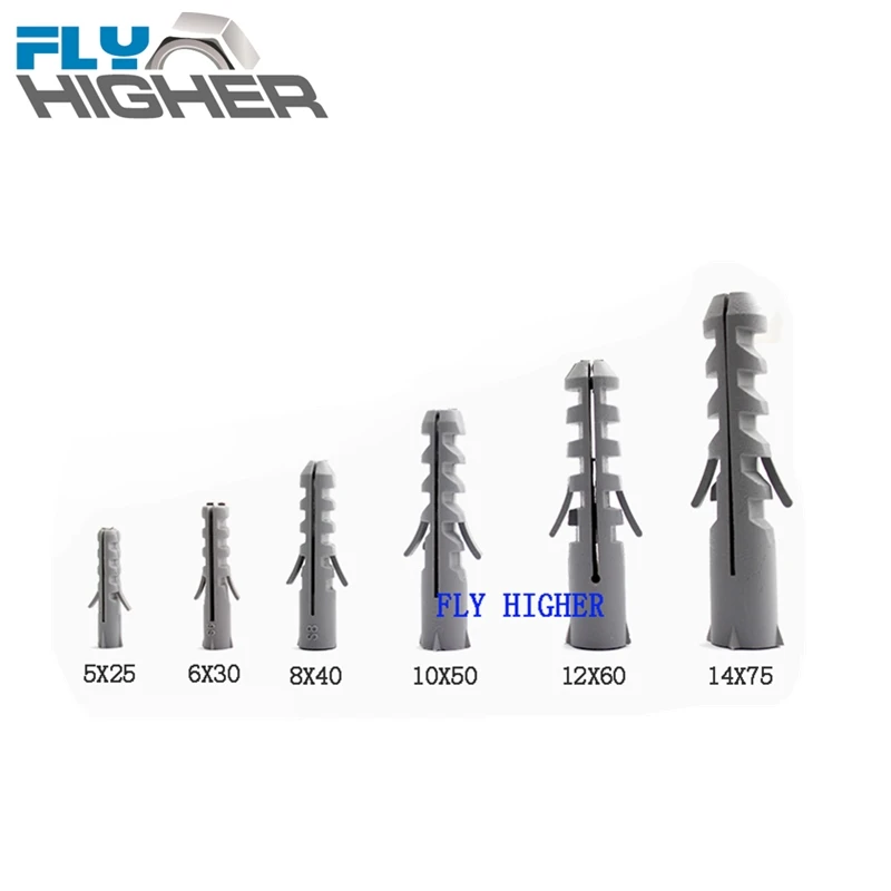 Нейлоновая пластиковая вилка для расширения стены отверстия с крыльями