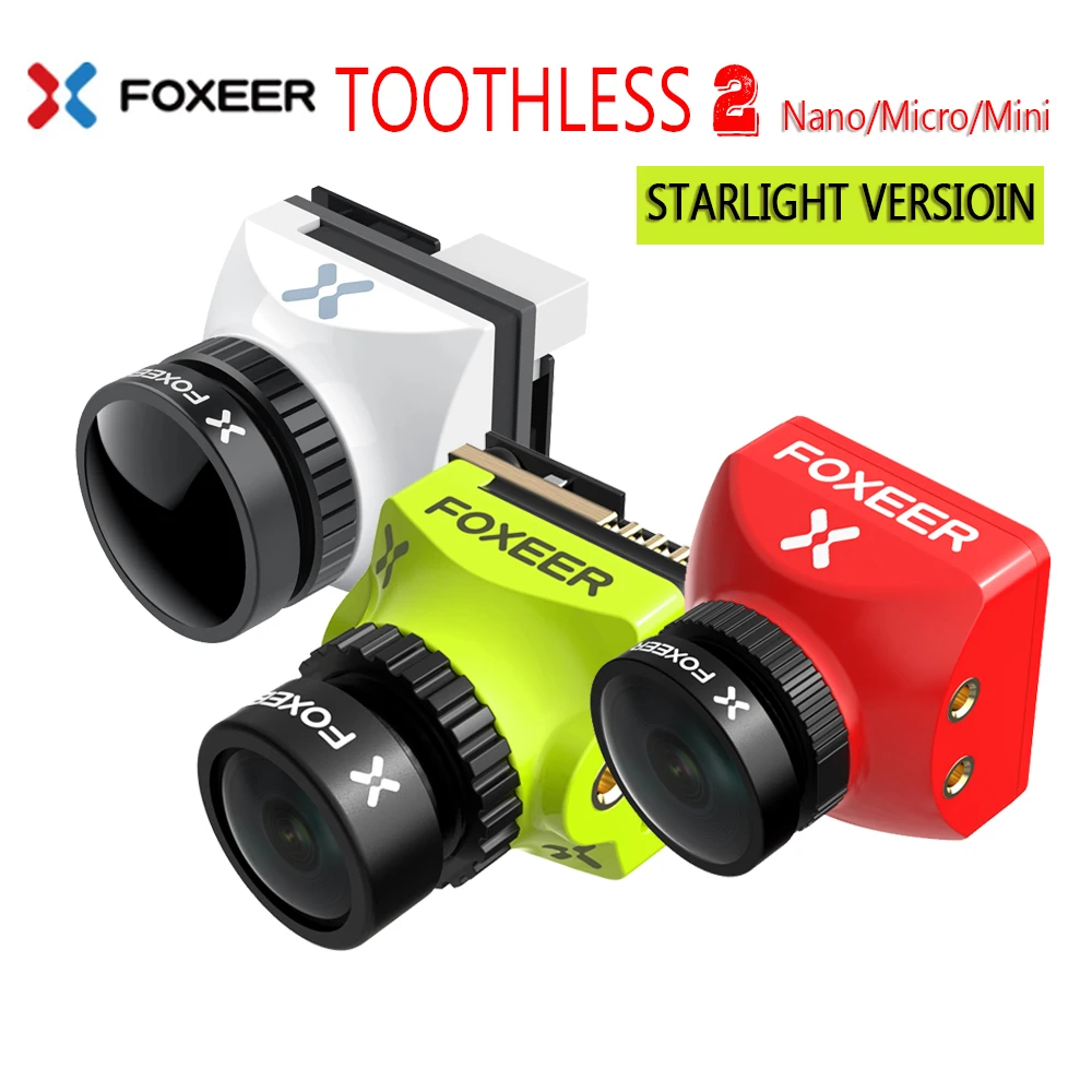 Foxeer Mini/Micro/Nano беззубовая 2 CMOS 1/2 1200TVL PAL/NTSC 4:3 16:9 FPV OSD камера естественное изображение