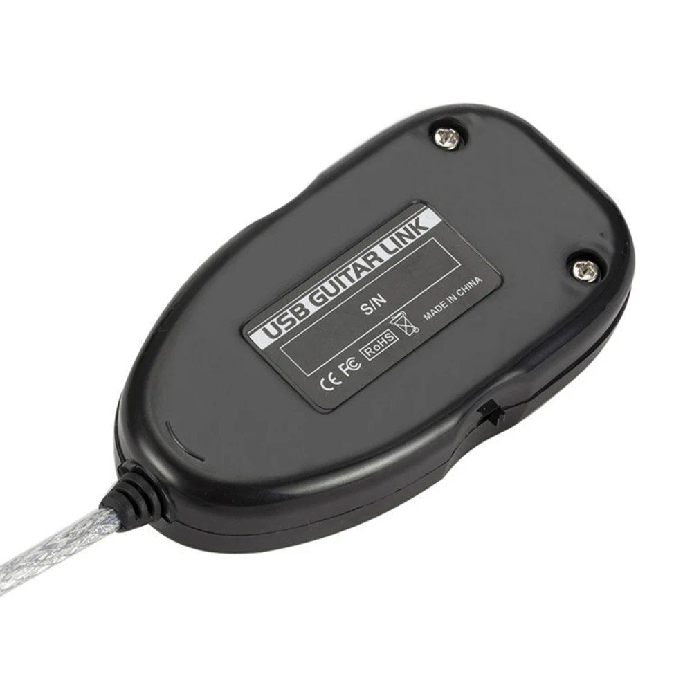 Кабель-адаптер для подключения гитар к USB интерфейсу аудиоразъем ПК/компьютера