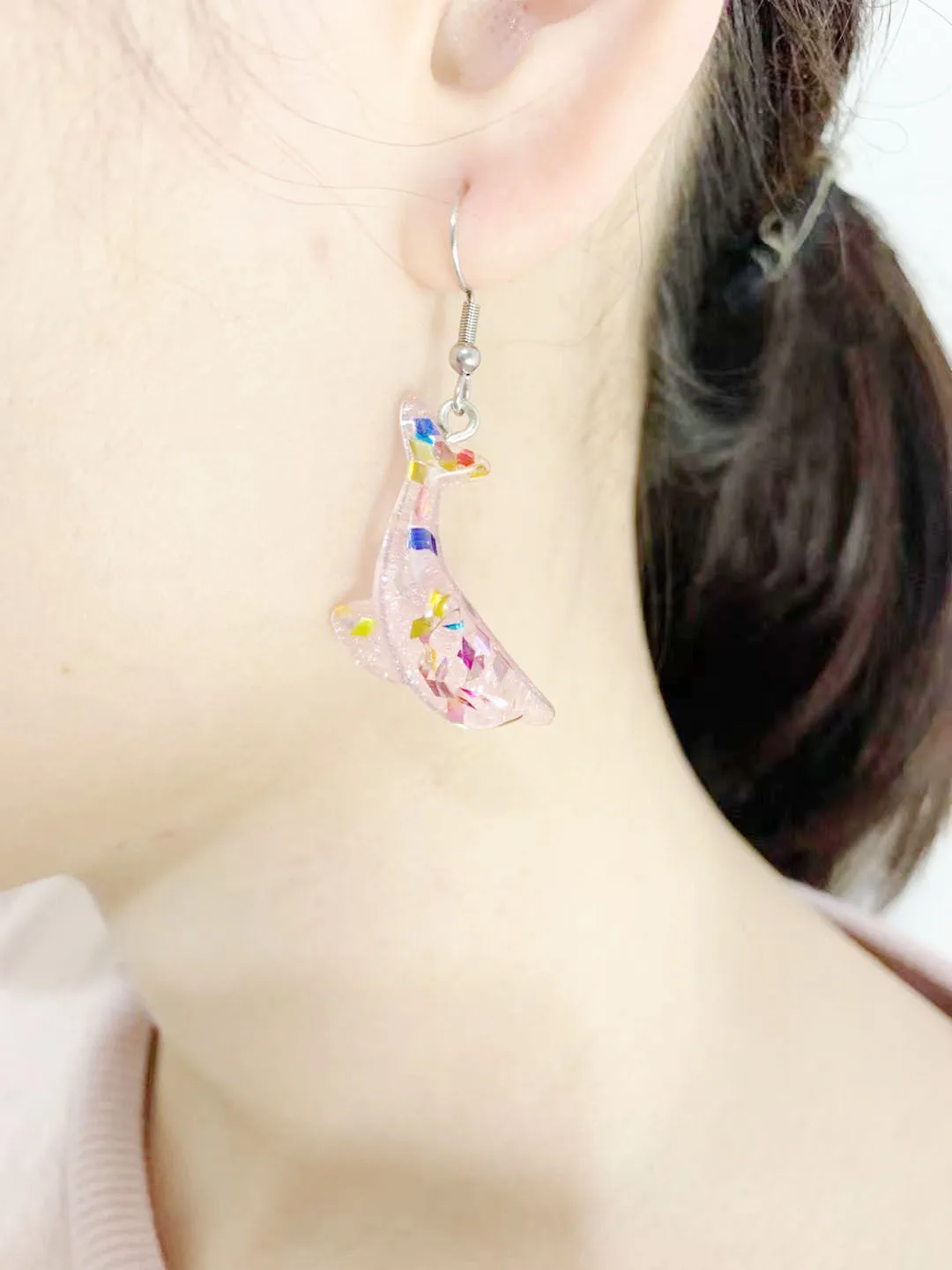 

Korean Fashion Cute Acrylic Candy Color Dolphins Drop Earrings for Women Girls Birthday Gift Sweet Cartoon Animal Fish Earings