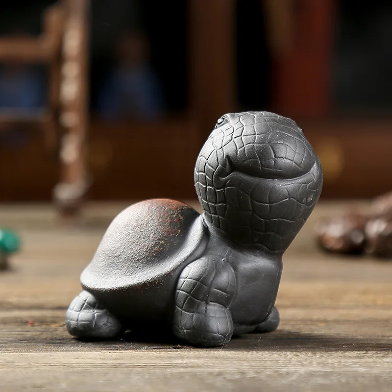 Новый год фиолетовая глина талисман чай аксессуары для домашних животных ручная