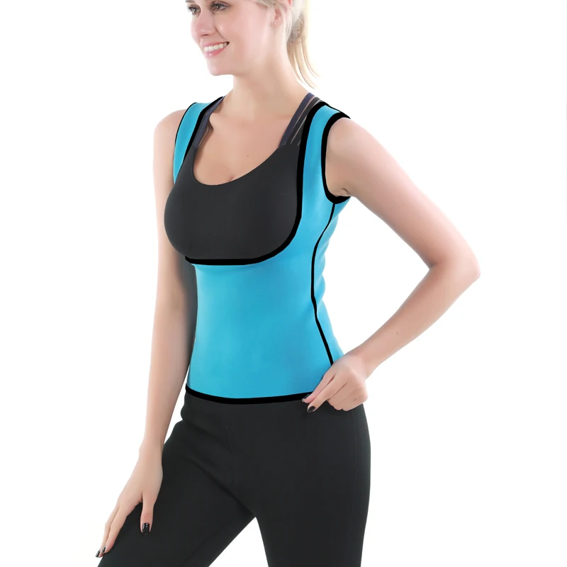 Женская рубашка для похудения без молнии с теплым потом и талией неопреновый