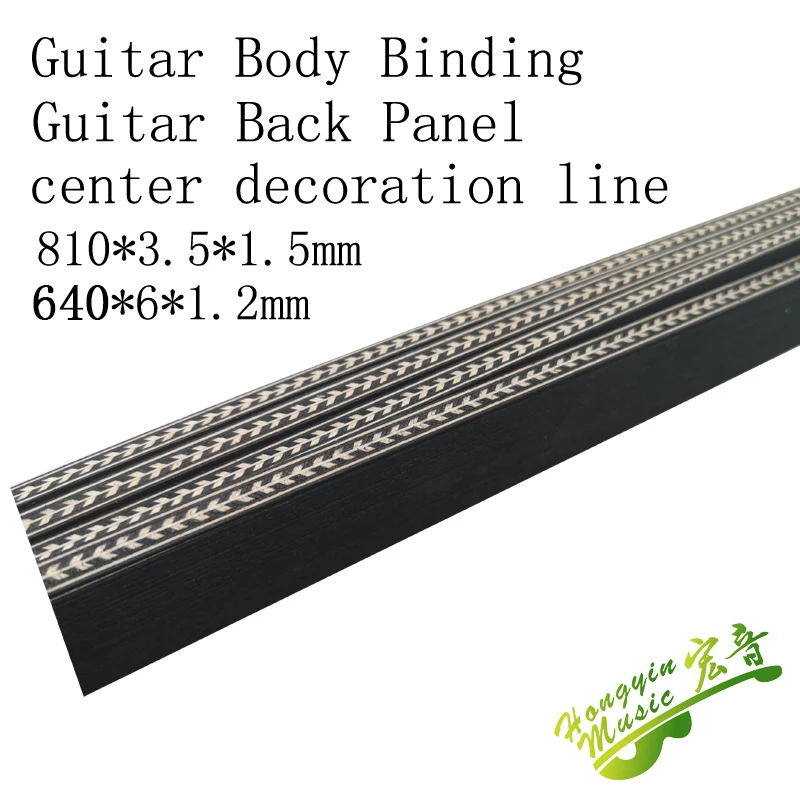 20 pcs guitar Binding Inlay Body Project Purfling Strip Guitar Bass Ukulele back Middle binding Accessories wood