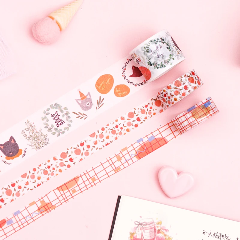 4 шт./компл. лес Животные живое растение лента для скрэпбукинга Washi рукоделие