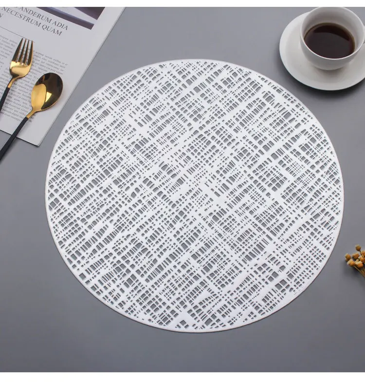 ПВХ подставки Круглые Пустотелые водонепроницаемые Нескользящие Коврики для