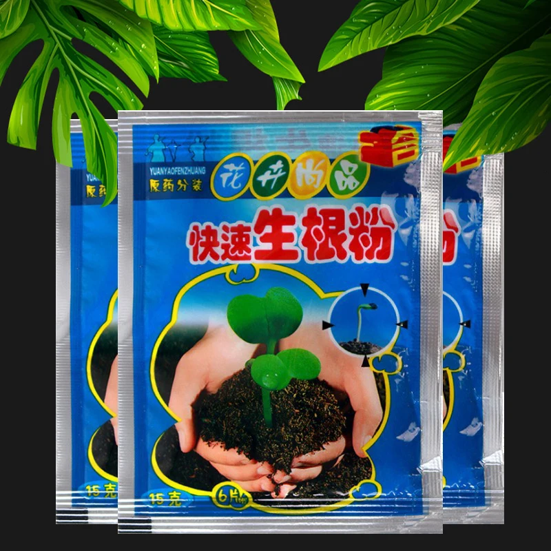 Plant Rapid Growth Rooting Powder Hormone Growing Root Seedling Germination Seed Vigor Aid Fertilizer | Дом и сад