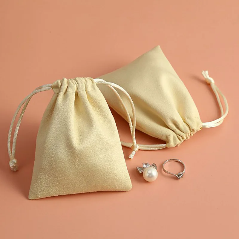 

Yellow Flannel Gift Bags Jewelry Sack 5x7cm 7x9cm 8x10cm 9x12cm Watches Makeup Packaging Pouches