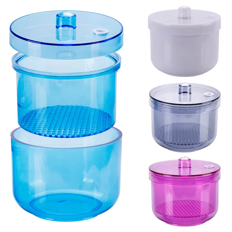 Фрезы для ногтей коробка дезинфекции и замачивания Круглый фильтр