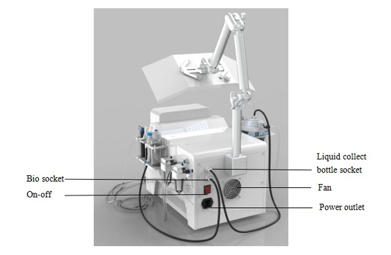 8 in1 hydra diamond Dermabrasion Vacuum Blackhead Removal Skin Rejuvenation Oxygen Care Jet Peel Deeply Clean PDT Beauty Machine