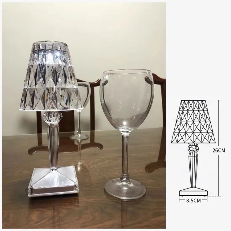 

LED Crystal Lamp Italian Design Distinguished Luxury Home Decoration 26*12cm Masonry Design for Bedroom Table Lamp Night Light