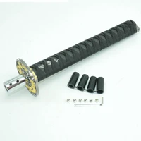 260mm universal lengthen jdm samurai sword shift knob shifter katana metal weighted sport with 12mm hole