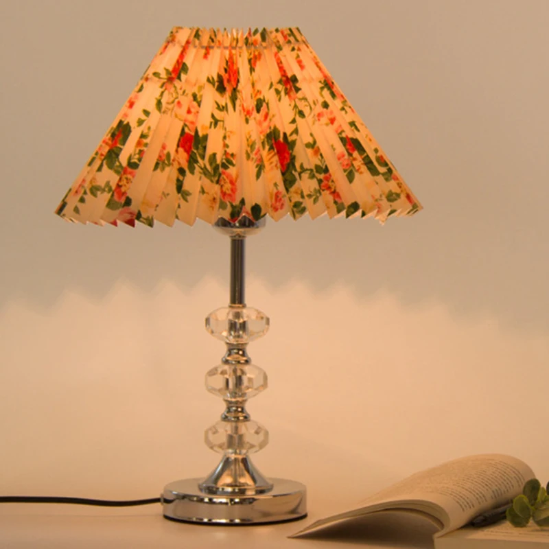 Pantalla plisada E27, cubierta de luz, lámpara de mesa de tela de estilo japonés, decoración de techo AA