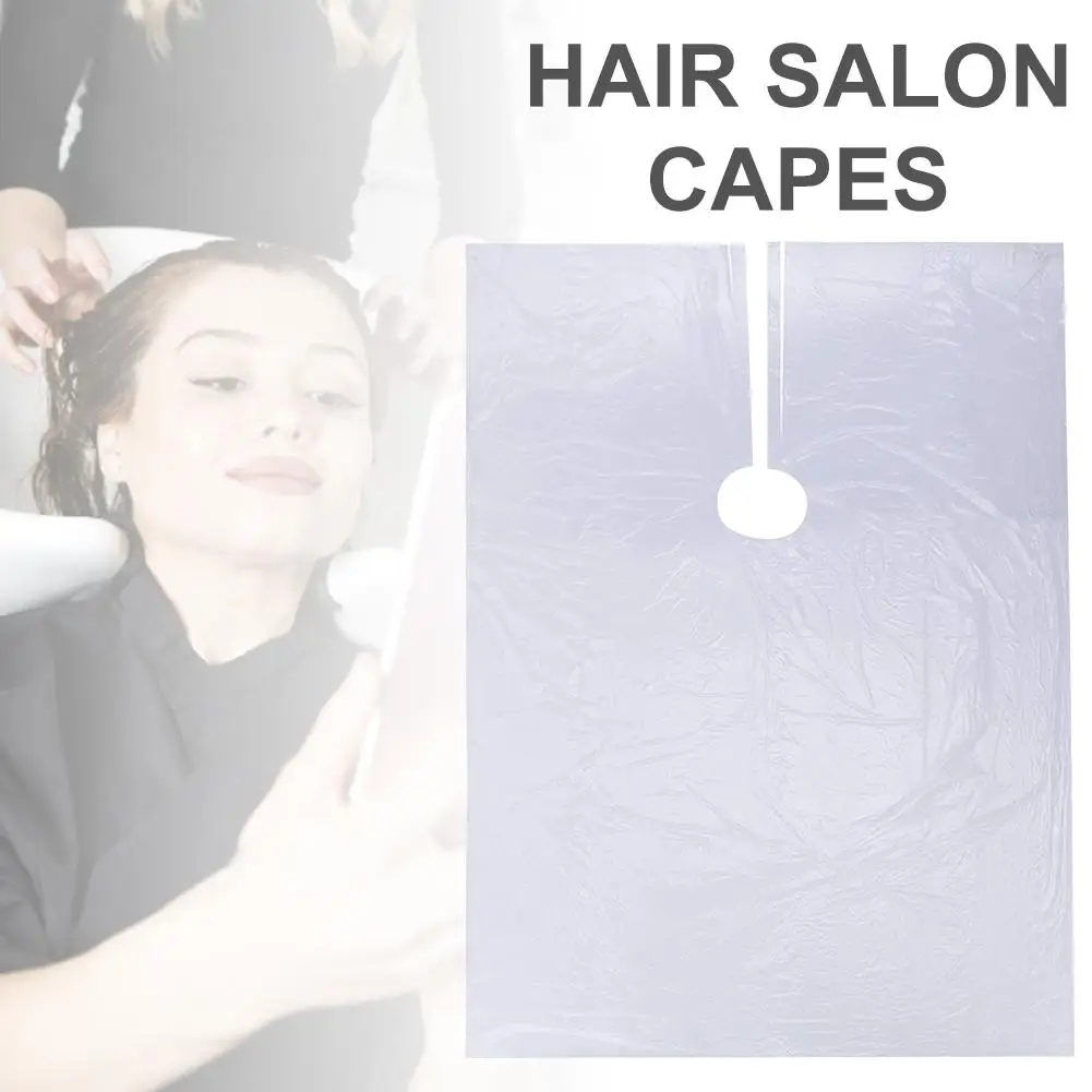 

50Pcs Disposable Hair Cutting Cape Salon Gown Waterproof Apron Hair Cut Cutting Cape Barber Cape Hairdressing Cloth