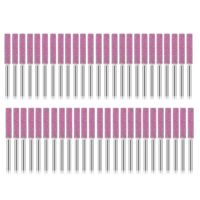 

HOT 50 Pieces Burr Grinding Stone File,Polishing Grinding Tool Grinding Bits for Chainsaw Sharpener, 0.16 Inch/ 4 mm