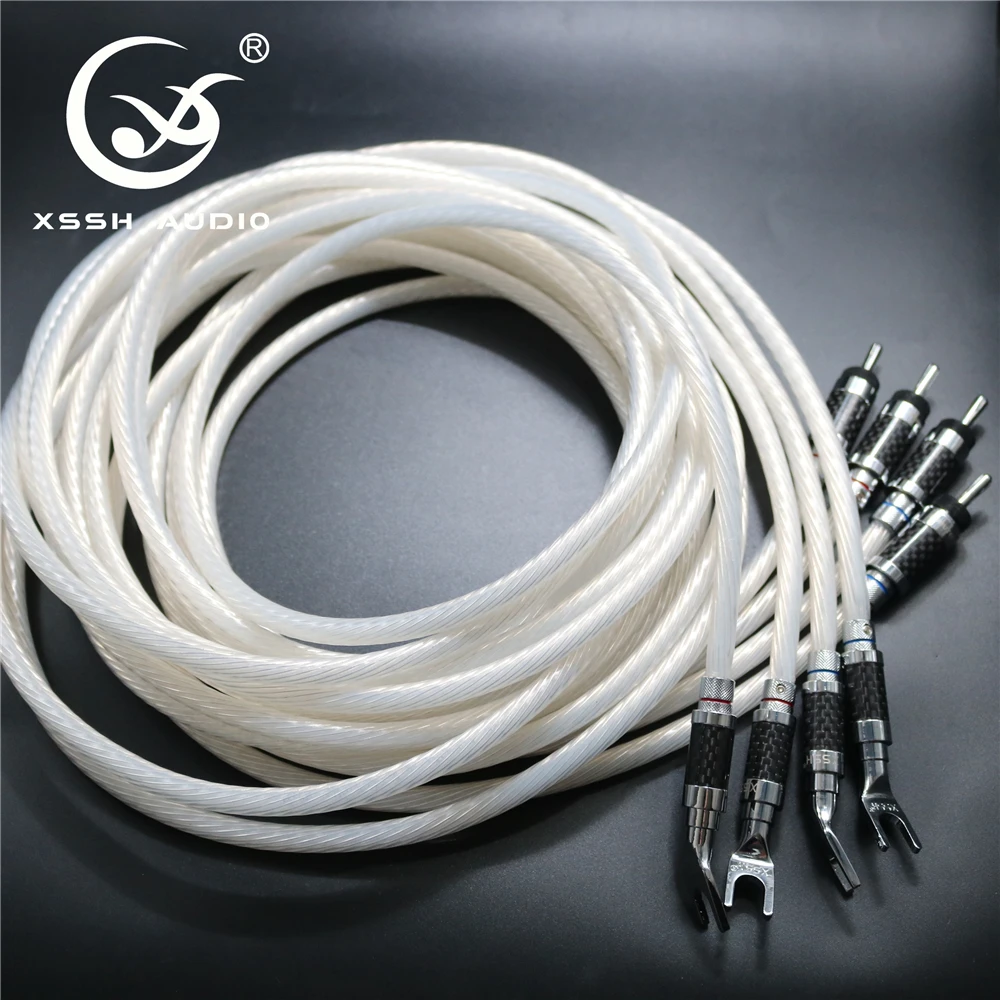 Штекер XSSH audio Hi end Fi посеребренный из чистой меди Банановый штекер для динамика 1