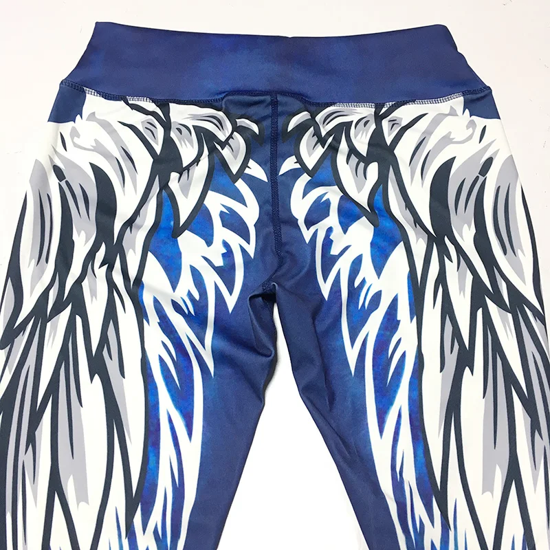 Женские спортивные Леггинсы с принтом в стиле Харадзюку эффектом пуш ап|Легинсы|