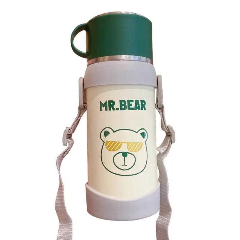 

650ml cute vacuum flask stainless steel cup portable student water cup large capacity sports water bottle outdoor