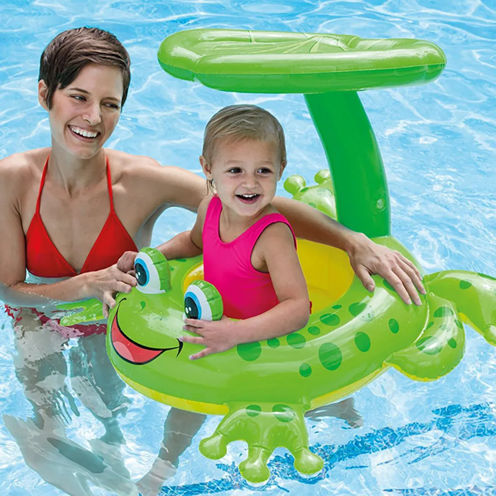 Детские надувные плавающие круги для сидения летние кольца солнечные тени