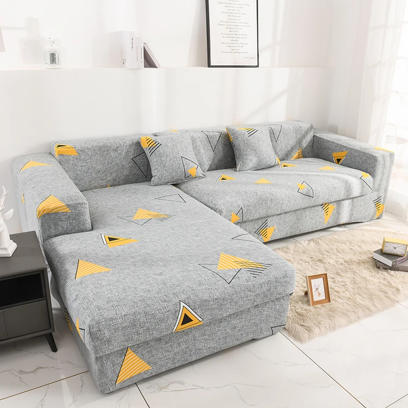 

Geometric Elastic Sofa Cover Modern Sectional Corner Sofa for Living Room Slipcover Couch Cover Chair Protector 1/2/3/4 Seater
