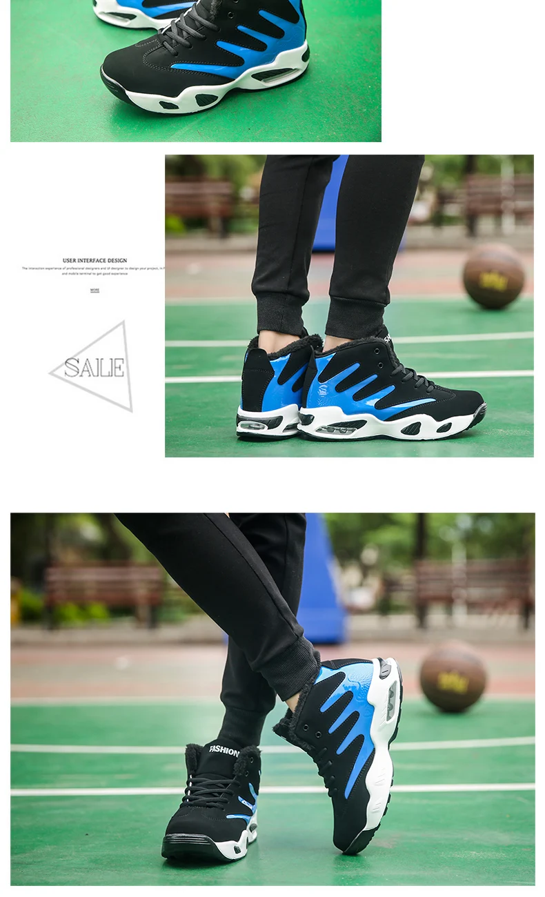 Shoes Men Sneakers Plush Warm Snow Boots Men Boots Fashion Hip Hop Shoes Men Sneakers Casual Shoes tenis masculino adulto AODLEE