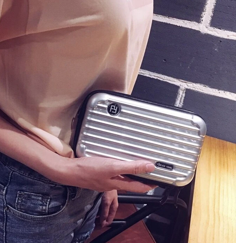 Мини чемоданная форма органайзер для макияжа косметичка путешествий