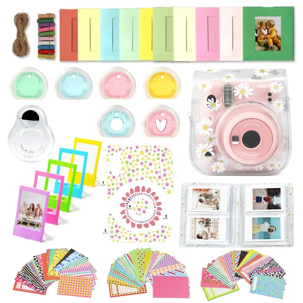 Комплект аксессуаров CAIUL для Fujifilm Instax Mini 11 защитный чехол камеры Мгновенной