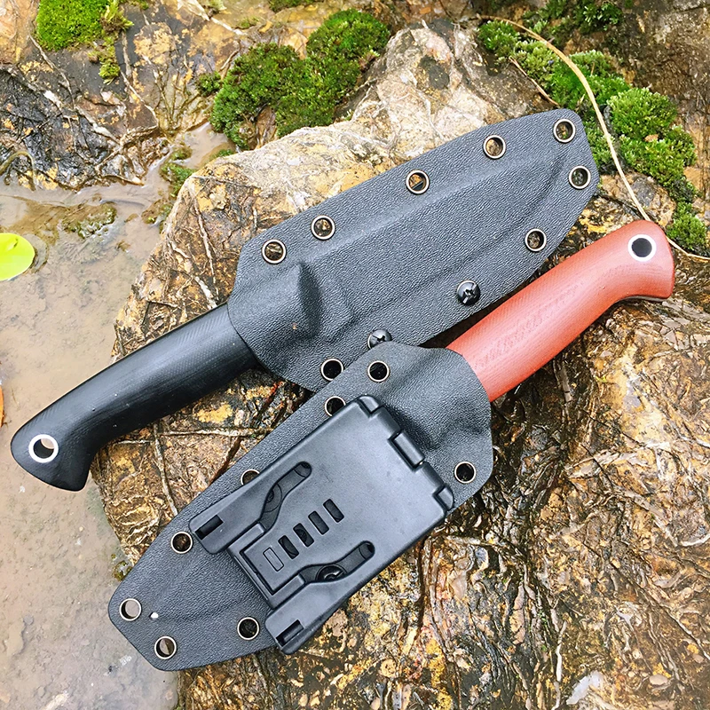 

[BROTHER F010] 61HRC D2 blade Fixed Blade knife Bushcraft Knives Straight Tactical Hunting Camping high quality EDC tool