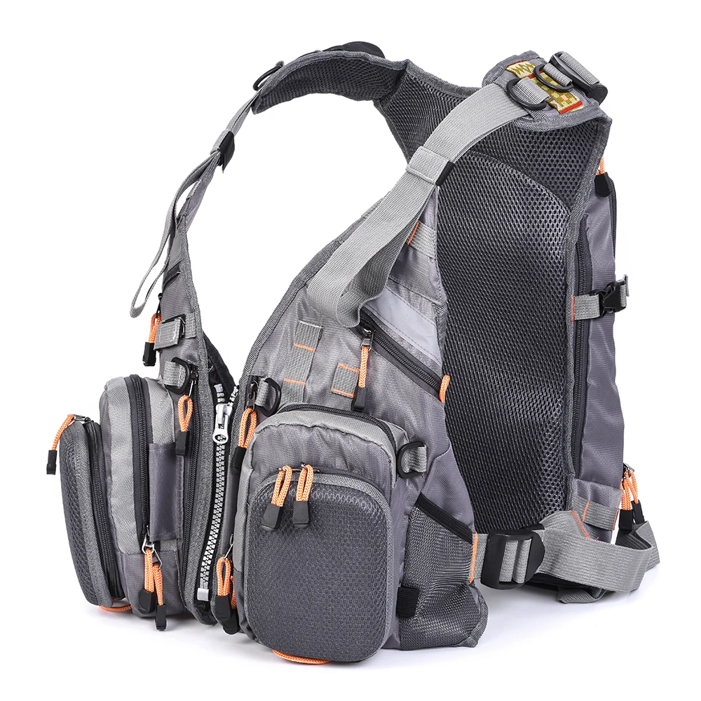 

Mesh Fly Fishing Vest Multifunction Breathable Backpack Fishing Vest Fast Drying Lure Reel Fishing Gear Vests