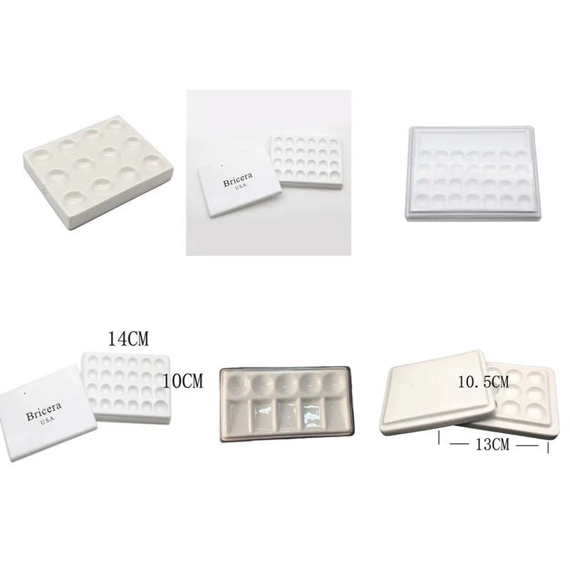 

Dental Tuning Porcelain Plate Mini Palette with Lid Moisturizing Porcelain Plate