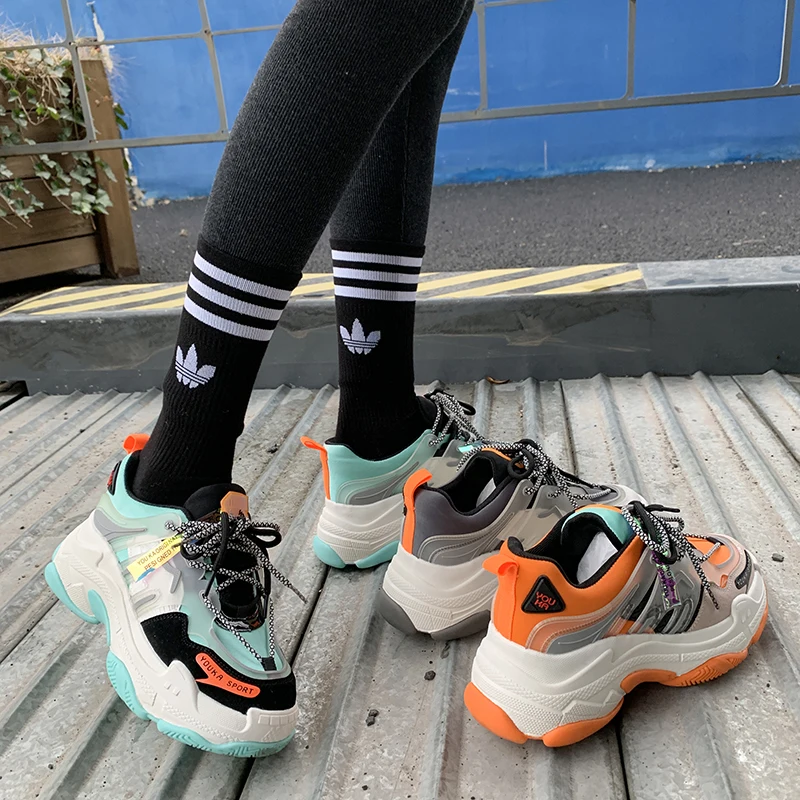 Женские кроссовки в римском стиле Times радужные женские дышащие сетчатые на