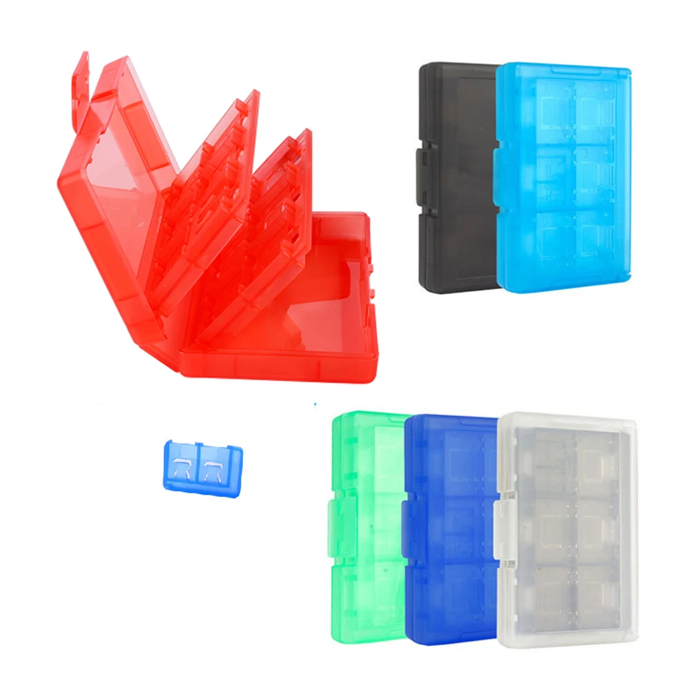 

10pcs 24+2 in 1 Transparent Box For Switch NS Case Accessories Game Memory Case Holder for Switch NS Protective Storage Box