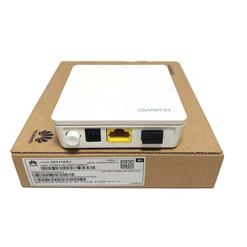 Оригинальный HW HG8310M 1GE GPON ONU ONT со стеклом C + модемный сетевой маршрутизатор