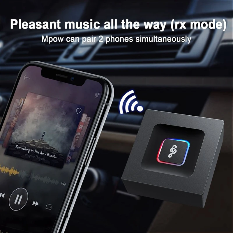 2 в 1 беспроводной Bluetooth передатчик приемник AUX музыкальный автомобильный MP3 Радио