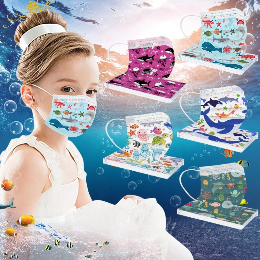 50 шт. одноразовые маски для лица детей|Аксессуары костюмов мальчиков| |