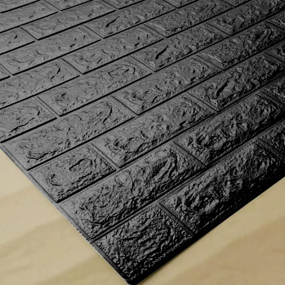 

3D Wallpaper DIY Marble Sticker Waterproof Stickers Wall Papers Home decor Kids Room 3D Self-Adhesive Wallpaper Brick 70 X 15cm