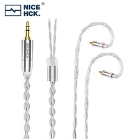 nicehck silverloong copper silver alloy and 7n silver plated occ mixed earphone cable 3 52 54 4mm mmcxqdc2pin for fd5 fd7