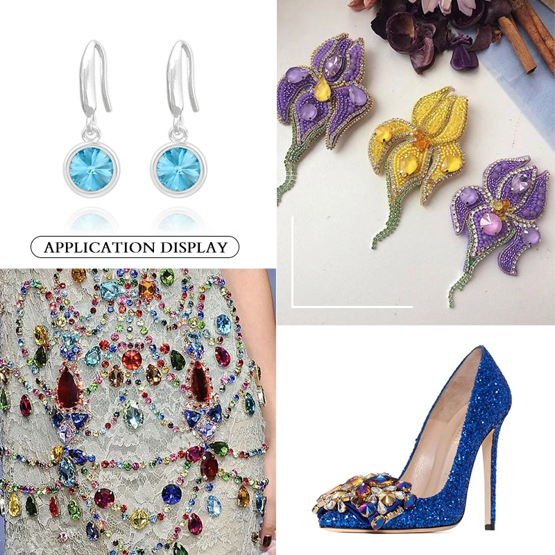 6 18 мм модные Rivoli Свободные Стразы для украшения ювелирных изделий Pointback с